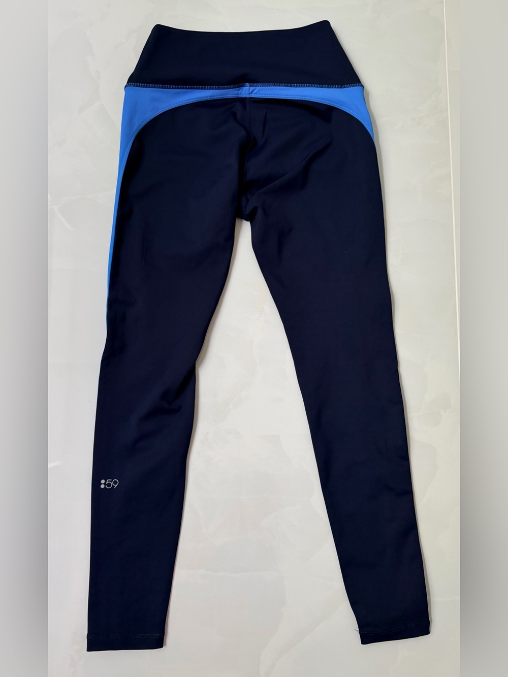 Splits59 Navy Stripe Bra and Legging Set Size M - Picture 4 of 7